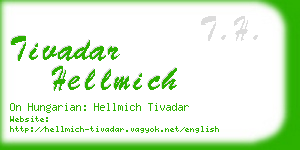 tivadar hellmich business card